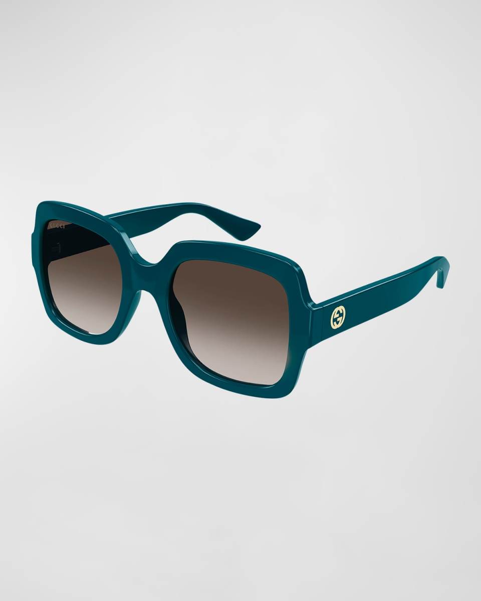 Interlocking GG Square Acetate Sunglasses